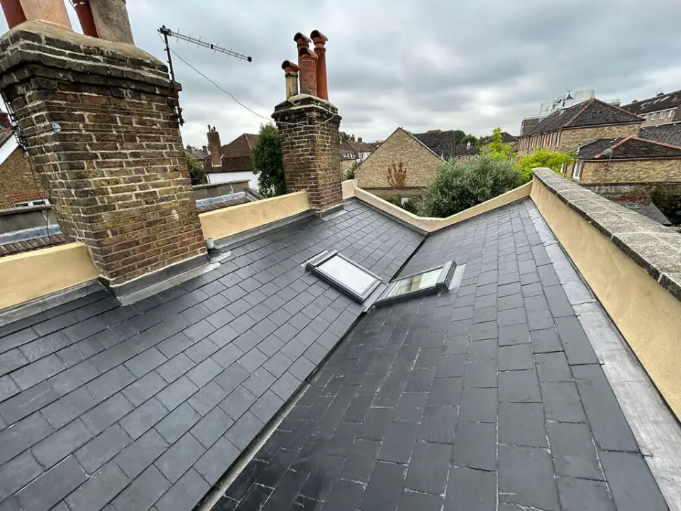 Slate Blue Metal Roof