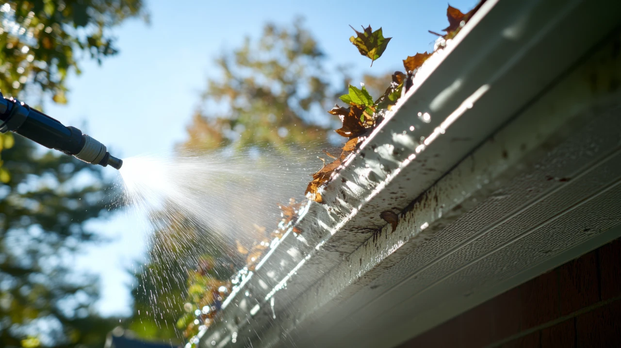 cleaning facias and guttering